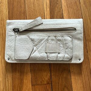Free People Levy Distressed Wallet Clutch Bag Leather